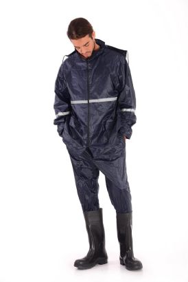 חליפת גשם פסים זוהרים