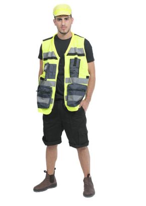 אפוד זוהר עם כיסים