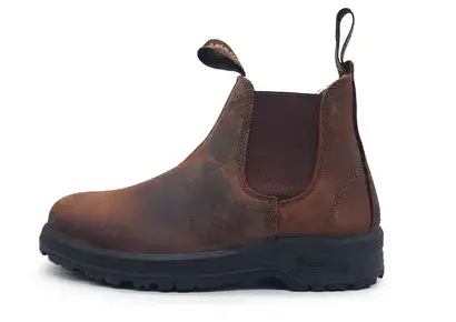 נעל עבודה לגבר צבע חום ללא ממגן