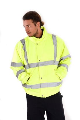 מעיל זוהר כתום\צהוב